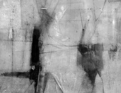 Abstracto en gris, acrÃ­lico sobre fibra, 1964.