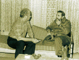 Con Fidel. Una de las tantas conversaciones con el líder de la revolución cubana.