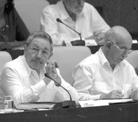 Raúl Castro. Criticó la doble moral de los cubanos.