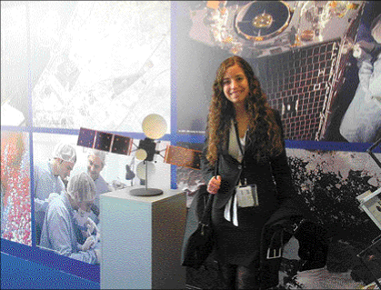 Victoria Alonsopérez. Durante la presentación del proyecto en la República Checa en 2010.
